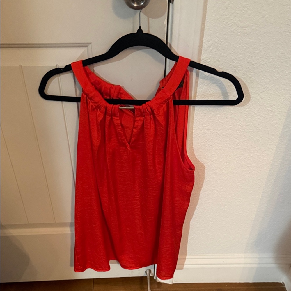 Women's Red Sleeveless Top